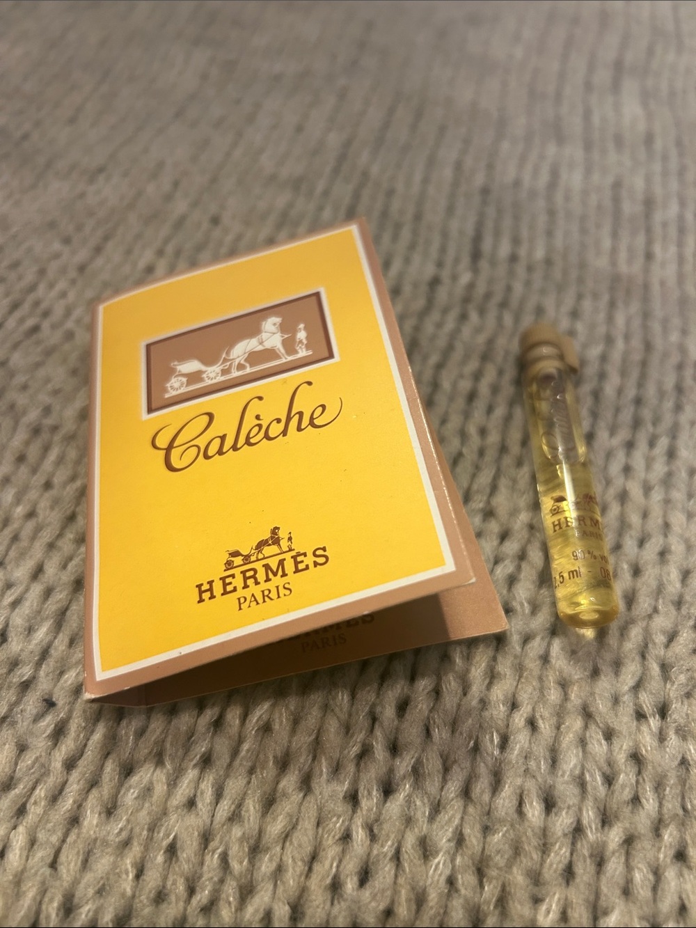 Hermès 1-Mini Calèche EDT Glass Pour 2.5 ml / New Never Used / Made in France